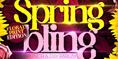 Primaire afbeelding van SPRING BLING BRUNCH & DAY PARTY 12 PM