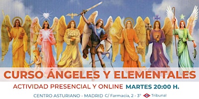 Curso ÁNGELES Y ELEMENTALES - Enseñanza Espiritual Metafísica primary image