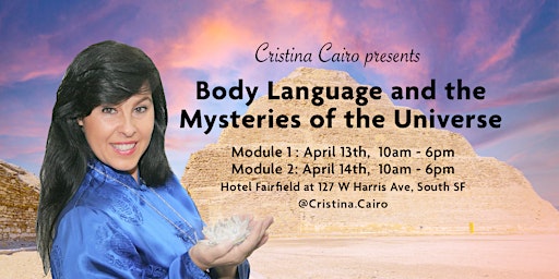 Imagem principal do evento Body Language and the Mysteries of the Universe with Cristina Cairo, Brazil