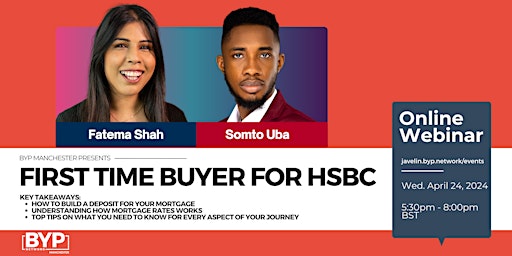 Imagen principal de BYP Manchester: First Time Buyer for HSBC