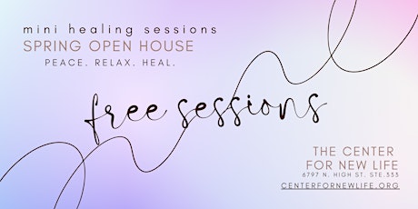 Spring Open House & Free Wellness Mini-Sessions!