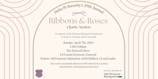 Imagen principal de Delta Pi's 29th Annual Ribbons and Roses Charity Auction