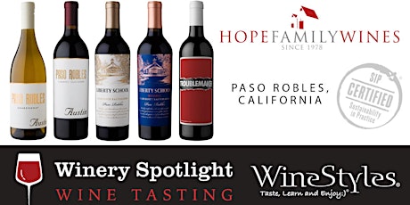 Winery Spotlight Tasting Event: Hope Family Wines