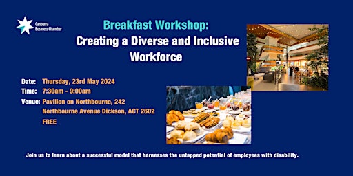 Hauptbild für Breakfast Workshop: Creating a Diverse and Inclusive Workforce