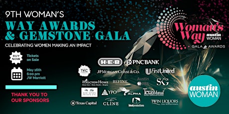 9th Annual Woman’s Way Business Awards & Gemstone Gala