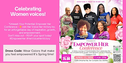 Imagen principal de Her Voice, Her Victory,  INC. (Empower Her) Conference