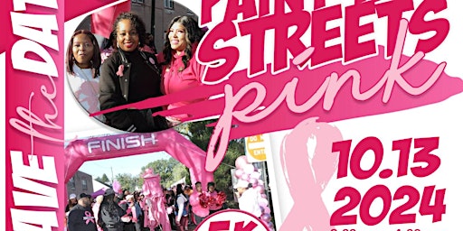 Primaire afbeelding van Traci's B.I.O.presents "Paint The Streets Pink"2nd Cancer Awareness 5k Walk