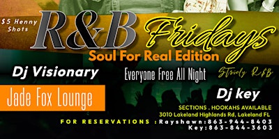 Hauptbild für R&B FRIDAYS SOUL FOR REAL