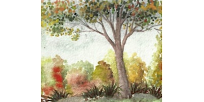 Primaire afbeelding van WATERCOLOR WORKSHOPS-SUMMER TREES,Mon 2:30-5:00PM, May 27