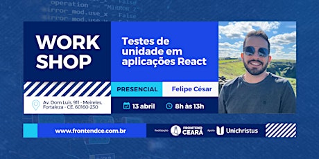 Workshop Presencial - Testes de unidade em aplicações React