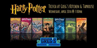 Primaire afbeelding van Harry Potter Books Trivia at Greg’s Kitchen & Taphouse