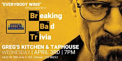 Primaire afbeelding van Breaking Bad Trivia at Greg’s Kitchen and Taphouse