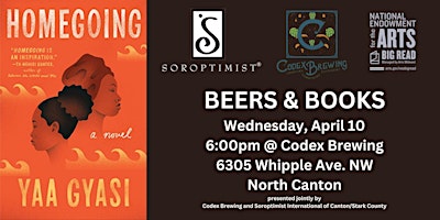 Imagem principal do evento Homegoing Book Discussion at Codex Brewing