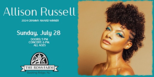 Imagem principal do evento Allison Russell live at the Ross Farm July 28