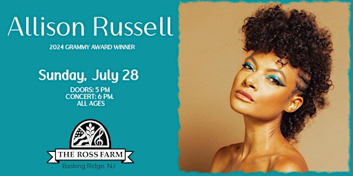 Image principale de Allison Russell live at the Ross Farm July 28