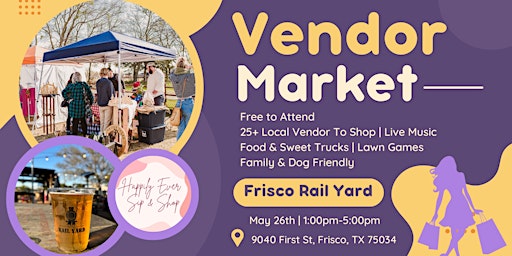 Imagem principal do evento Frisco Pop Up Vendor Market