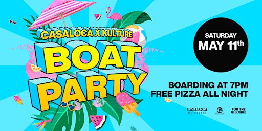 Primaire afbeelding van CASALOCA X KULTURE CLUB BOAT PARTY | VICTORIA STAR