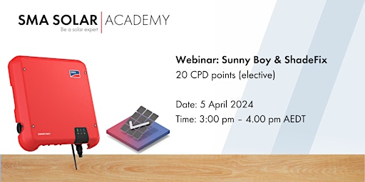 Imagen principal de Webinar: SMA Sunny Boy + ShadeFix