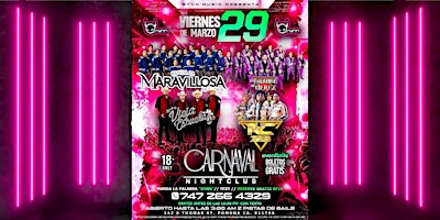 Friday Night Marzo 29 Con Banda, Norteño, Y Reggaeton at Carnaval primary image