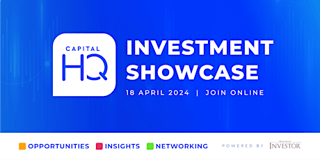 CapitalHQ Investment Showcase - Special Launch Edition