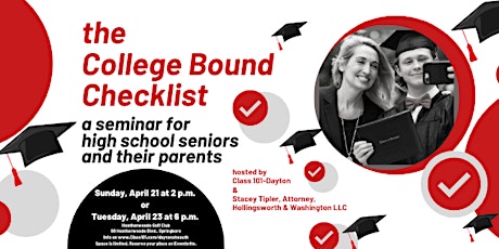the College Bound Checklist - April 21