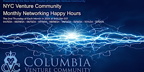 Image principale de CVC-NY Presents: NYC Venture Community Monthly Networking Happy Hours