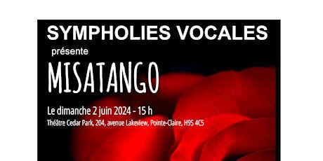 Imagem principal do evento Sympholies vocales présente Misatango