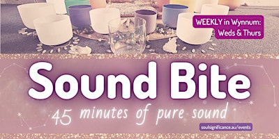 Primaire afbeelding van Sound Bite - Lunch time 45 minute Sound Bath