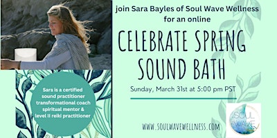 Imagen principal de Online Celebrate Spring Sound Bath