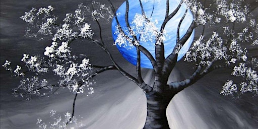 Image principale de Full Moon in Blue - Paint and Sip by Classpop!™