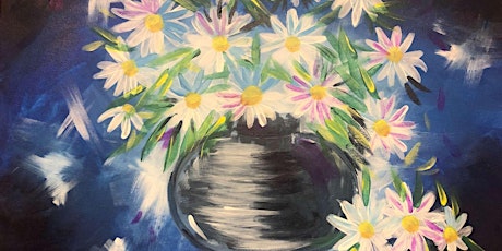 Daisies in Blue - Paint and Sip by Classpop!™