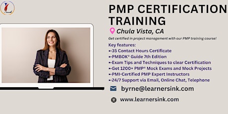 PMP Exam Preparation Training Classroom Course in Chula Vista, CA