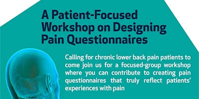 A patient-focused workshop on designing pain questionnaires primary image