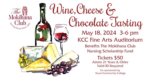 Imagem principal do evento Wine, Chocolate & Cheese Tasting