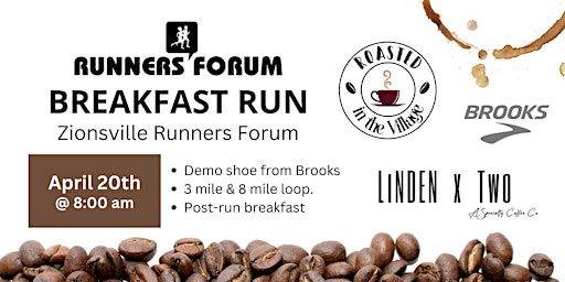 Primaire afbeelding van Runners Forum Zionsville - Breakfast Run