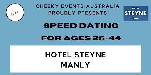 Primaire afbeelding van Sydney speed dating for ages 26-44 in Manly by Cheeky Events Australia.