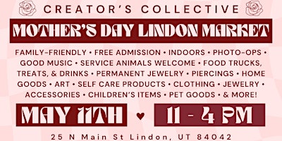 Primaire afbeelding van Creator's Collective Mother's Day Lindon Market