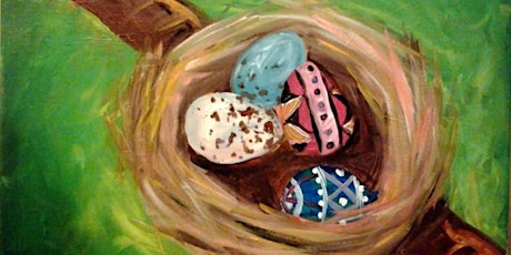 Good Morning, Let's Paint: Spring Easter Egg Nest - First Cup Of Coffee W/ Every Ticket