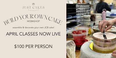 Image principale de APRIL 26 SLOT 1 - BUILD YOUR OWN CAKE WORKSHOP