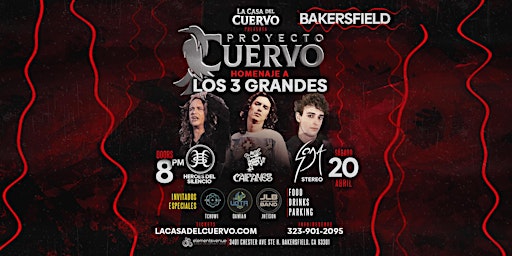 Immagine principale di CAIFANES, SODA STEREO, HEROES DEL SILENCIO TRIBUTOS EN BAKERSFIELD 