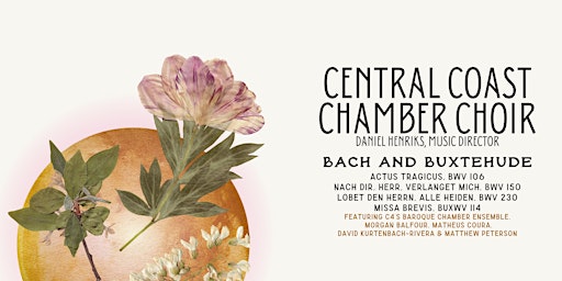 Imagen principal de Central Coast Chamber Choir: J.S. Bach and Buxtehude [ Carmel ]