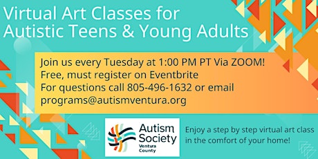 Virtual Art Class for Autistic Teens and Young Adults