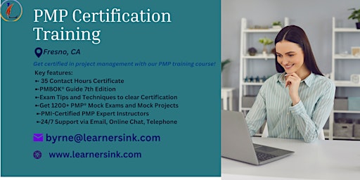 PMP Exam Preparation Training Classroom Course in Fresno, CA primary image