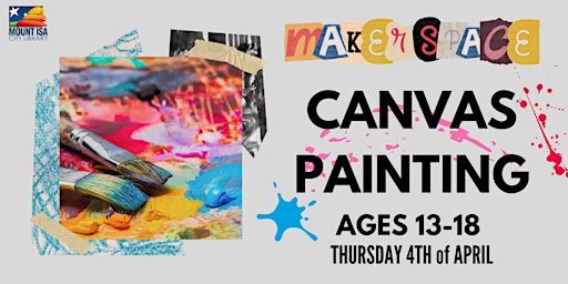 Imagem principal do evento Teen Maker Space: Canvas Painting