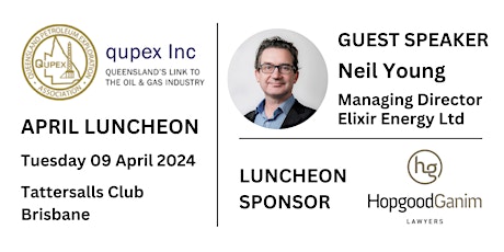 QUPEX Luncheon - Tuesday 9th April 2024