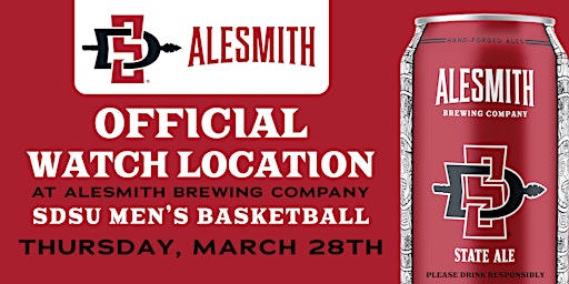 Primaire afbeelding van SDSU AZTEC MEN'S BASKETBALL WATCH LOCATION AT ALESMITH