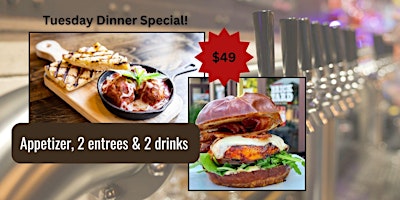 Immagine principale di $49 dinner for 2 Every Tuesday! 