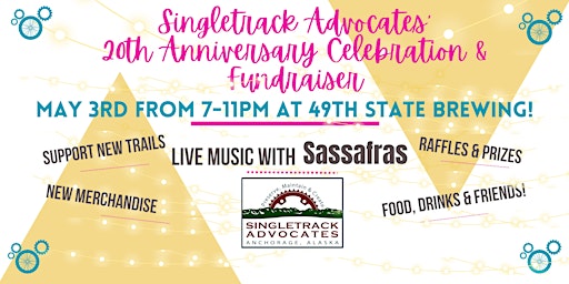 Hauptbild für Singletrack Advocates' 20th Anniversary Celebration and Fundraiser