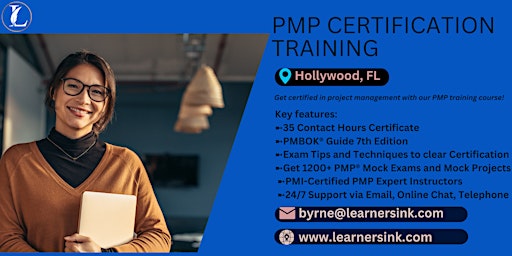 Primaire afbeelding van PMP Exam Preparation Training Classroom Course in Hollywood, FL