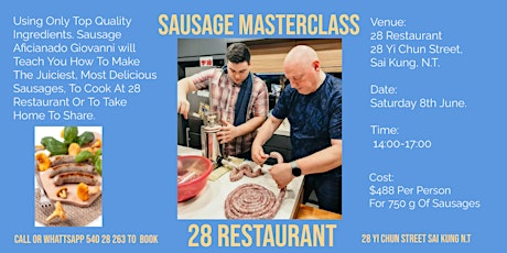 Sausage Making Masterclass